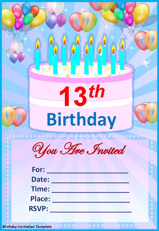 12 Birthday Party Invitations Party Ideas